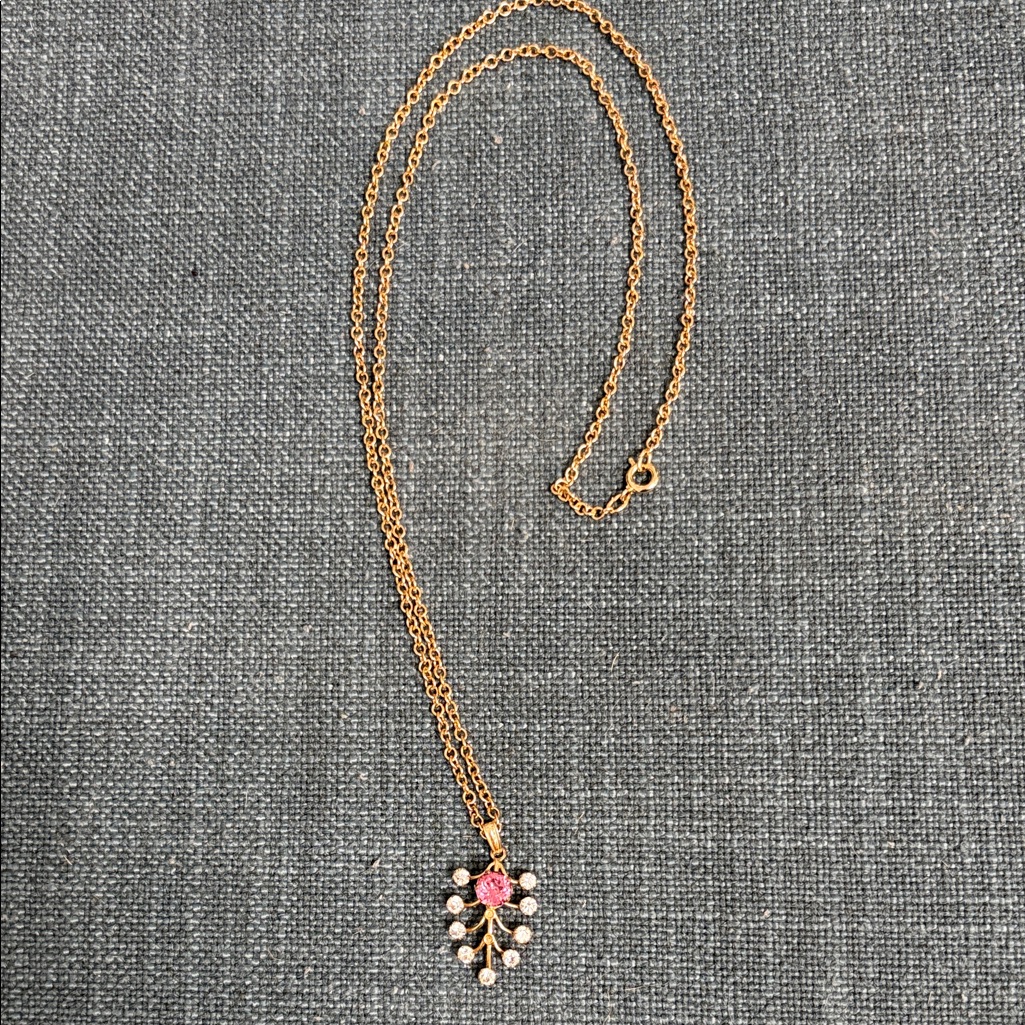 Vintage Van Dell Multi Colored Gemstone Necklace 12k Gold Filled 24 Length 55$